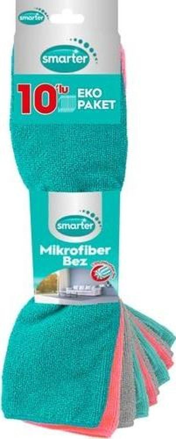 SMARTER MİKROFİBER TEMİZLİK BEZİ 10 LU - Image 1