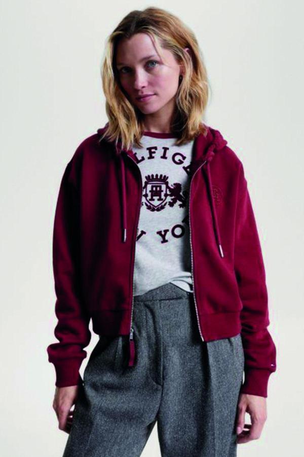 Tommy Hilfiger Fermuarlı Kapüşonlu Sweat - Image 1