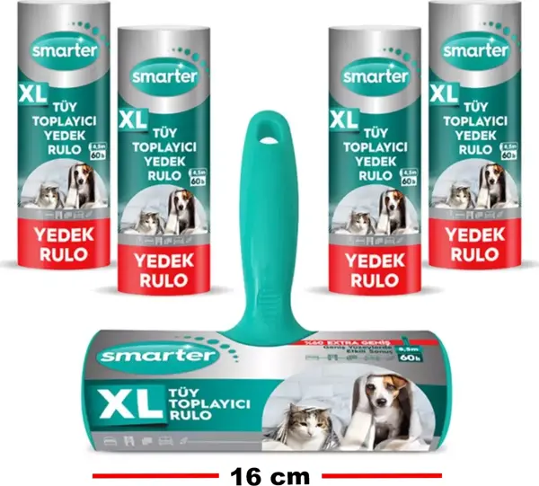 SMARTER XL TÜY TOPLAYICI RULO + 4 YEDEK RULO - Image 1