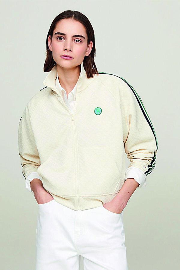 Tommy Hilfiger Ön Fermuarlı Sweat - Image 1