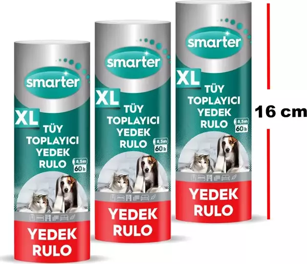 SMARTER XL TÜY TOPLAYICI YEDEK RULO 3 ADET - Image 1