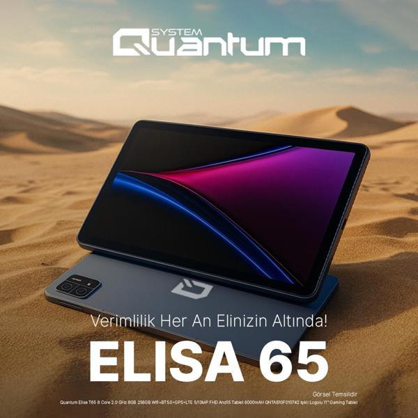 Quantum Elise T65 8 Core 2.0 GHz 8GB 256GB LTE FHD Android 15 Tablet - Image 1