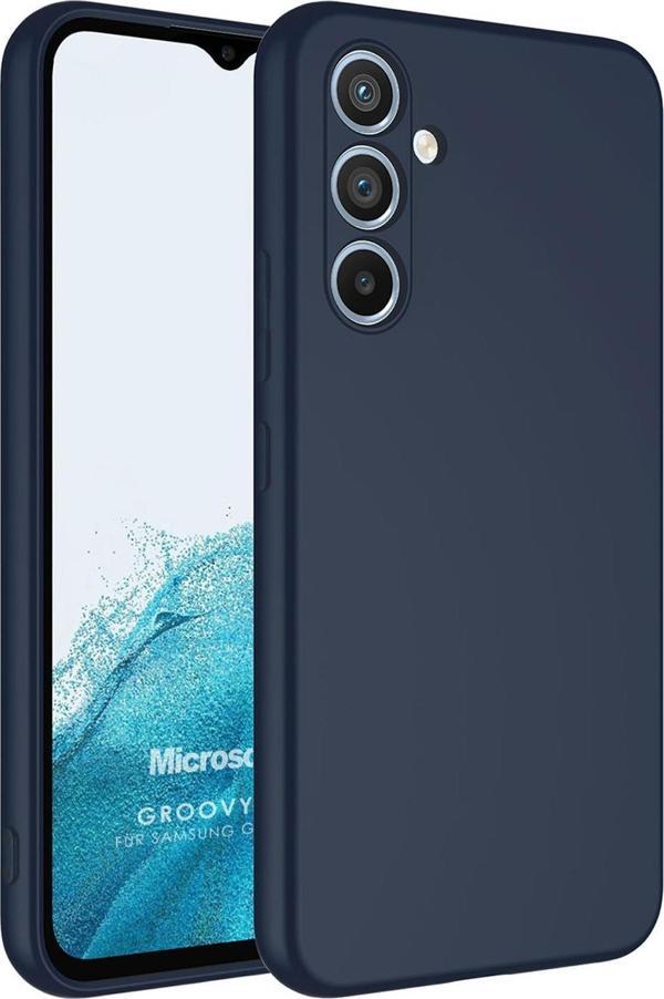 Microsonic Samsung Galaxy A14 Kılıf Groovy Soft Lacivert - Image 1