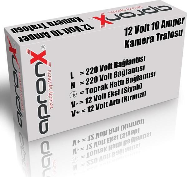 Apx-1210A 12V 10A Metal Kamera Güç Adaptörü - Image 1