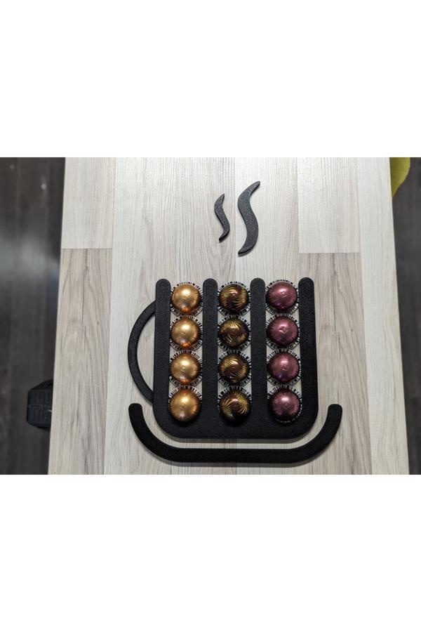Gadget Gurme Nespresso Vertuo Xl Kupa Şeklinde Kapsül Tutucu Duvar Askı Aparatı Büyük Boy Kapsül - Image 1