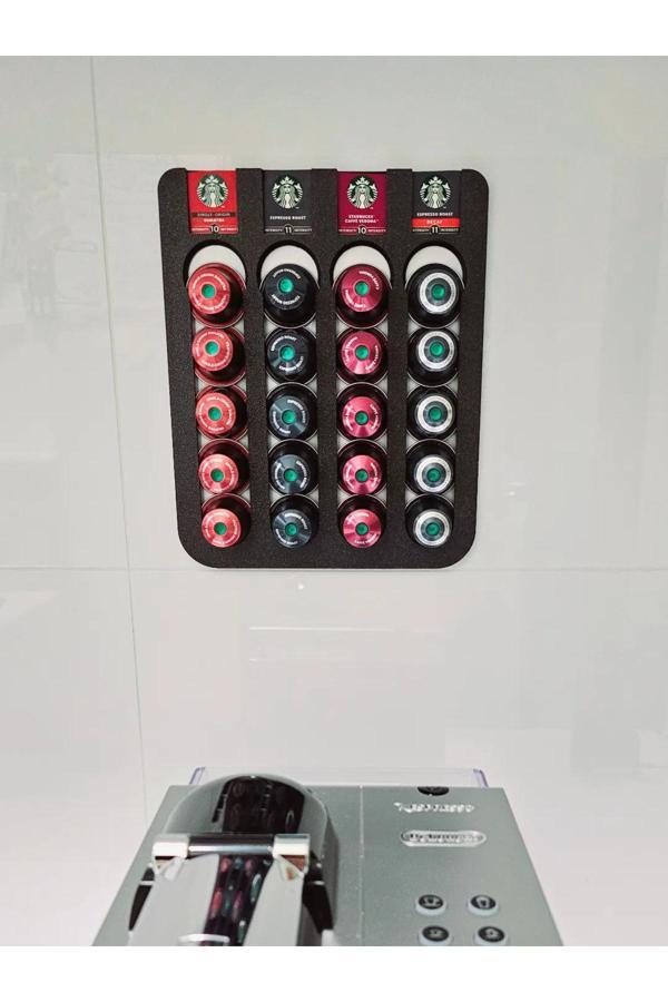 Gadget Gurme Kapsül Kahve Standı Buzdolabı Için Mıknatıslı 20 Kapsül Kapsül Tutucu Plastik - Image 1