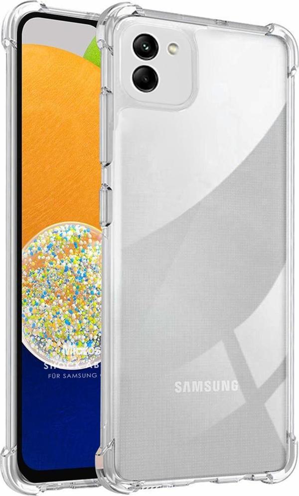 Microsonic Samsung Galaxy A03 Kılıf Shock Absorbing Şeffaf - Image 1