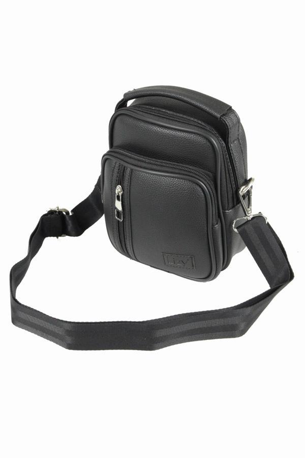 Lizy 1051-2 Suni Deri Erkek Portföy Çantası Siyah - Image 1