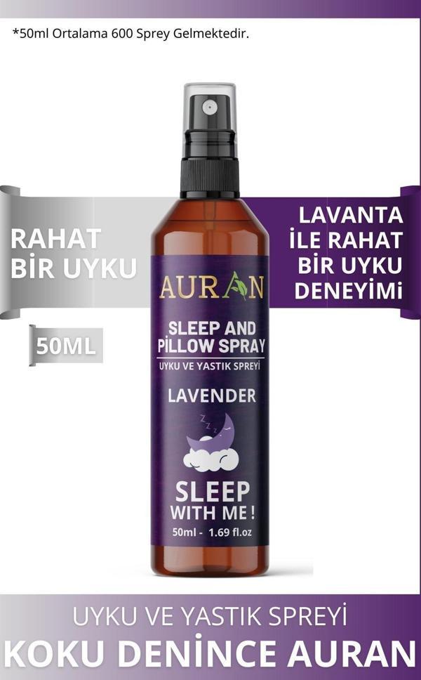 Auran Lavanta Uyku Ve Yastık Spreyi Rahatlatıcı Uyku Ve Dinlenme Spreyi Sleep And Pıllow Spray 50Ml - Image 1