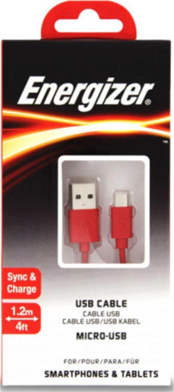 C12Ubmcgrd4 1.2 Metre Flat Micro Kırmızı Usb Kablosu - Image 1