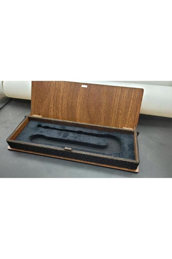 Satürn Silver Kuyumculuk Özel Yazılı Ahşap Kutu Hediye Kutusu Tesbih / Bilekllik Kutusu İstediğiniz Yazılır - Image 1