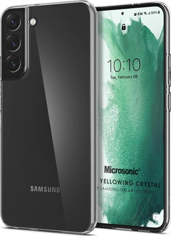 Microsonic Samsung Galaxy S22 Plus Kılıf Non Yellowing Crystal Clear Sararma Önleyici Kristal Şeffaf - Image 1