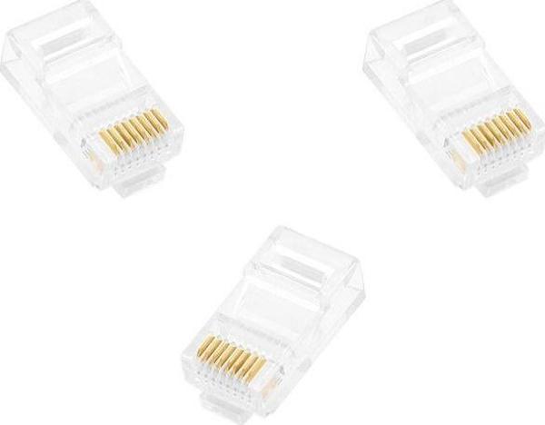 Fnw-Rj4530N Rj45 Cat5 Konnektör Gold Plated (100 Lü Paket) - Image 1
