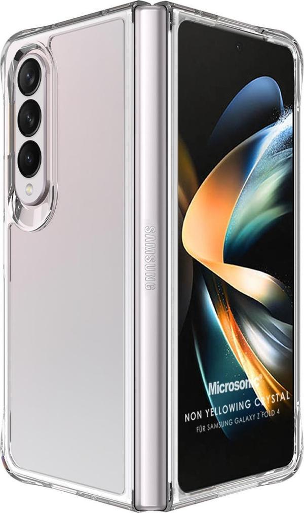 Microsonic Samsung Galaxy Z Fold 4 Kılıf Non Yellowing Crystal Clear Sararma Önleyici Kristal Şeffaf - Image 1