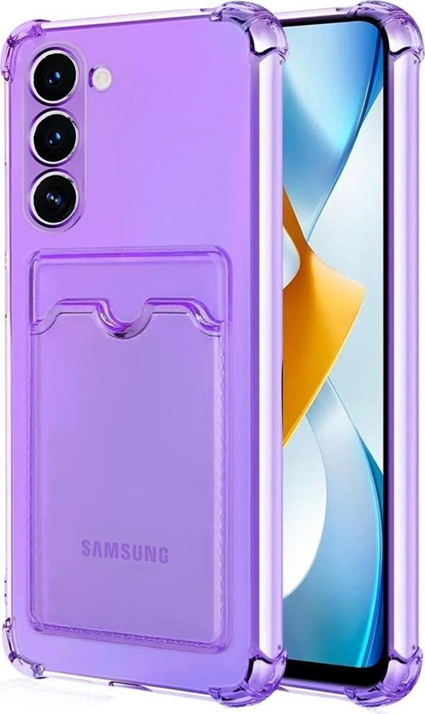 Microsonic Samsung Galaxy S23 Card Slot Shock Kılıf Lila - Image 1