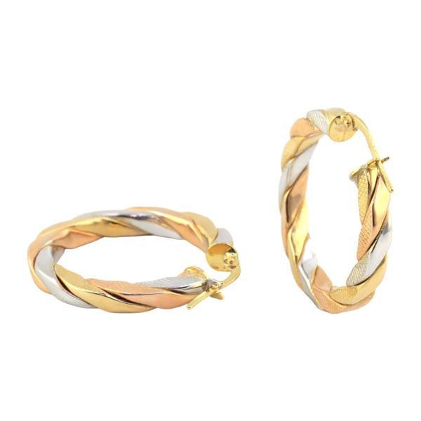 14 Ayar Altın Tasarım Küpe  -  0180502 - Image 1