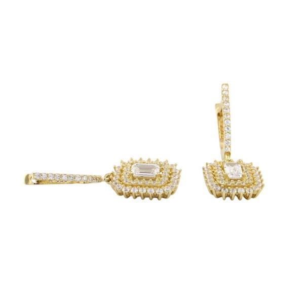 14 Ayar Altın Baget Küpe  -  0185050 - Image 1