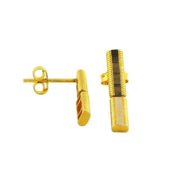 14 Ayar Altın Tasarım Küpe  -  0199207 - Image 1