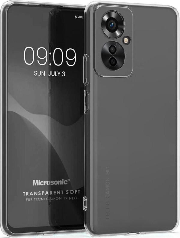 Microsonic TECNO Camon 19 Neo Kılıf Transparent Soft Şeffaf - Image 1