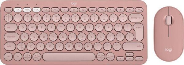 920-012247 Pebble 2 Combo Pembe Kablosuz Klavye Mouse Seti - Image 1
