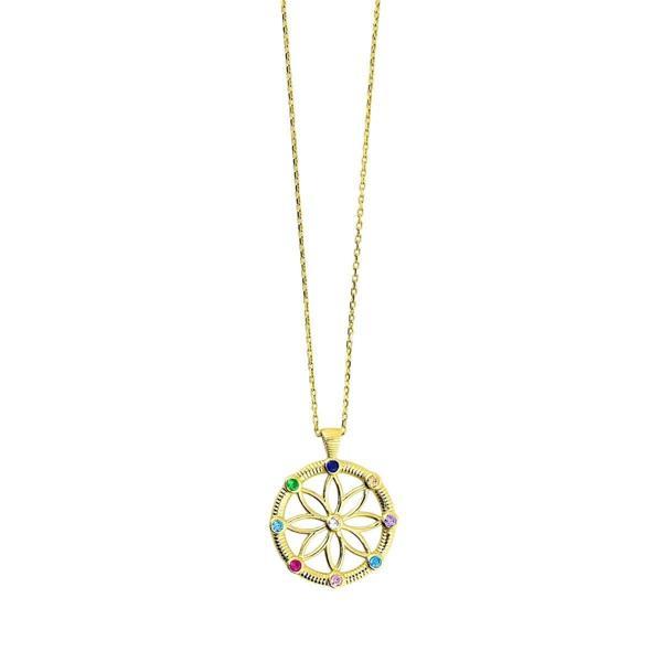 14 Ayar Altın Tasarım Kolye  -  0192167 - Image 1