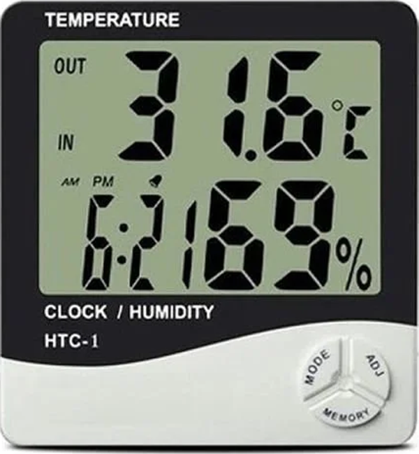 Bzd-483 Clock Dijital Nem ve Sıcaklık Ölçer Saat - Image 1
