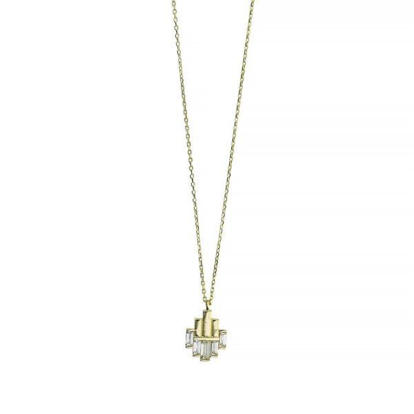 14 Ayar Altın Baget Kolye  -  0201271 - Image 1