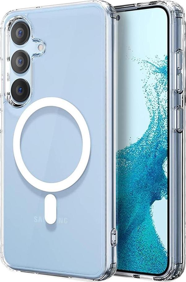 Microsonic Samsung Galaxy S23 FE Kılıf MagSafe Clear Soft Şeffaf - Image 1