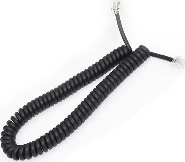 Spiral Karel Uyumlu Siyah Pluglu Ahize Kordonu 30 Cm - Image 1