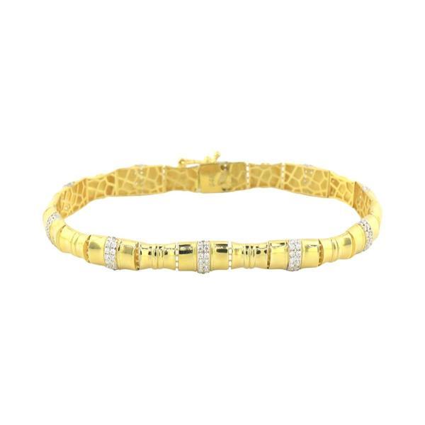 14 Ayar Altın Tasarım Bileklik  -  0183967 - Image 1