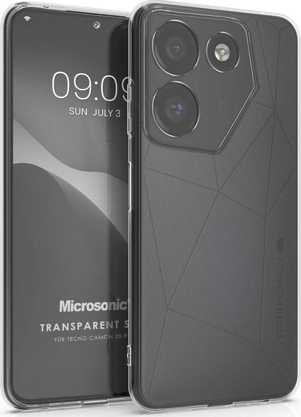 Microsonic TECNO Camon 20 Pro 5G Kılıf Transparent Soft Şeffaf - Image 1