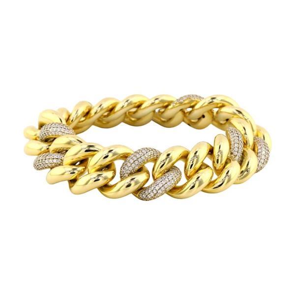 14 Ayar Altın Tasarım Bileklik  -  0184985 - Image 1