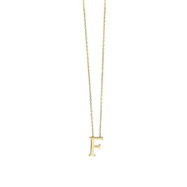 14 Ayar Altın Harfli Kolye  -  0196712 - Image 1