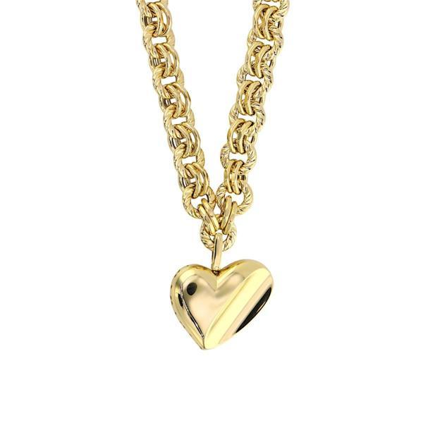 14 Ayar Altın Kalpli Kolye  -  F003593 - Image 1