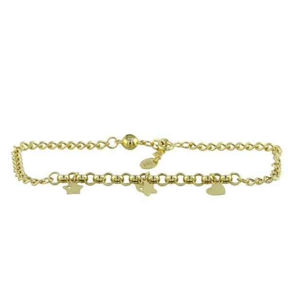 14 Ayar Altın Kalpli Bileklik  -  0201069 - Image 1