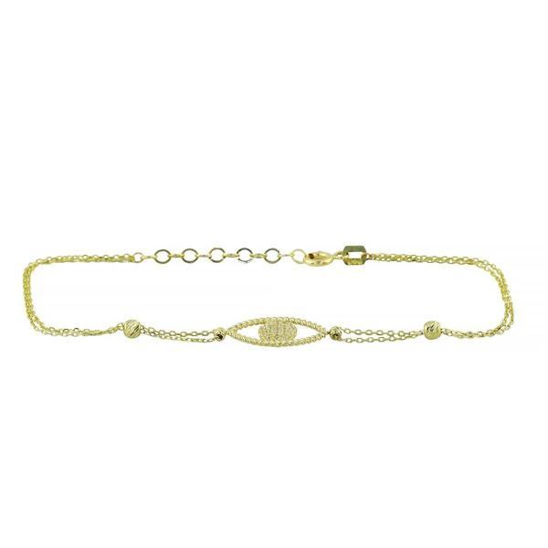 14 Ayar Altın Tasarım Bileklik  -  0201408 - Image 1