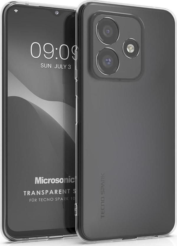 Microsonic TECNO Spark 10 4G Kılıf Transparent Soft Şeffaf - Image 1
