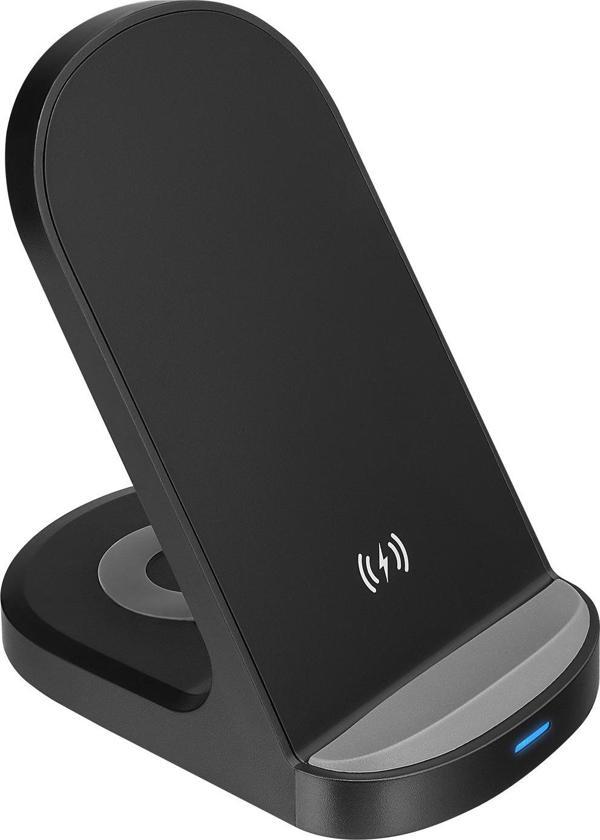 Sl-Cw05 Mobil Telefon Uyumlu 15W Led Logo Prm Siyah Kablosuz Şarj Cihazı - Image 1