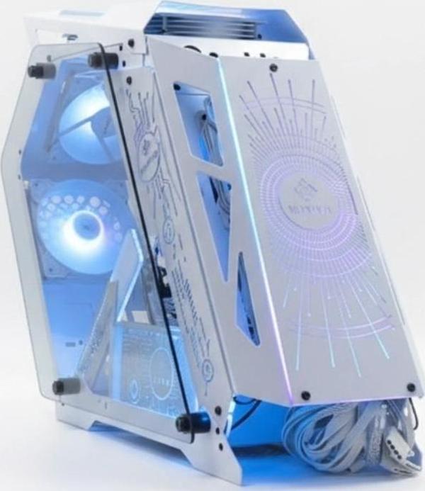 DARYUN Razon 6x 120MM Argb Fanlı Robotik Beyaz Gaming Bilgisayar Kasası - Image 1