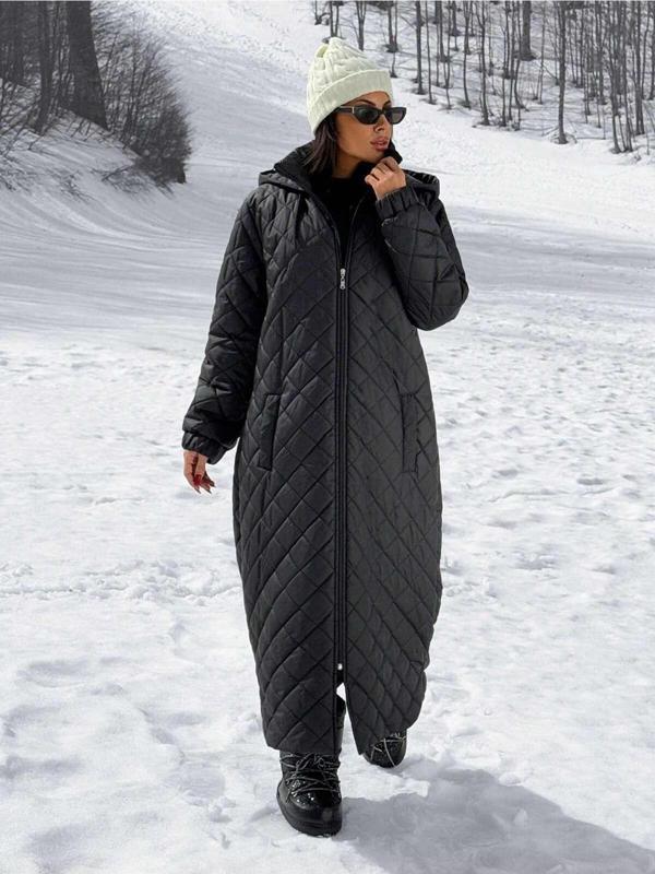 Borcka Tekstil Siyah Kapüşonlu Şişme Mont - Image 1