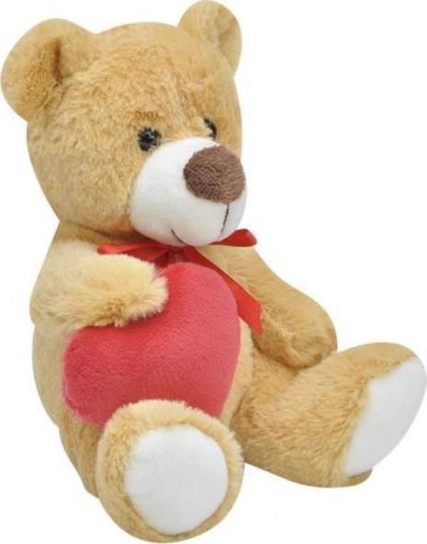 Kalpli Ayı 15 cm Pelüş Ayı Sevgiliye Hediye - Image 1