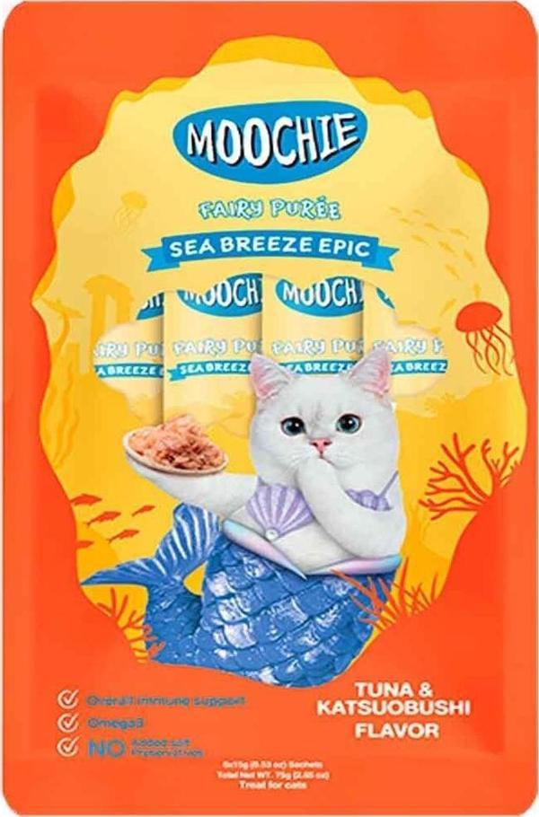 Moochie Sıvı Kedi Ödülü Ton-Katsuobushi 5x15 Gr - Image 1