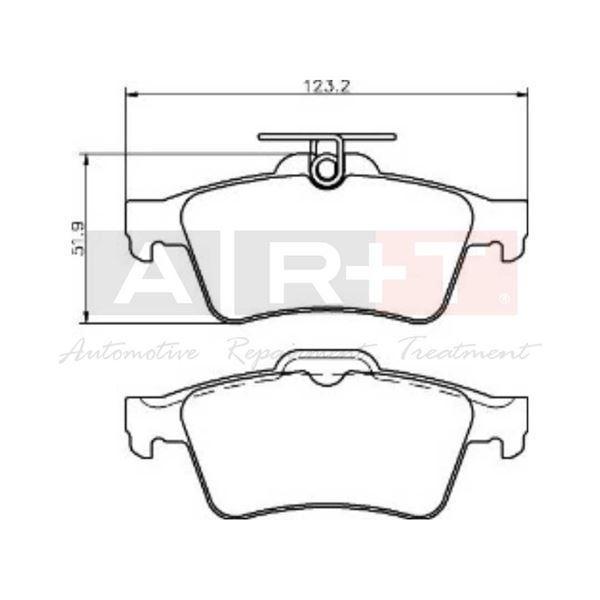 ARKA FREN BALATASI RENAULT LAGUNA-III / CITROEN C5-III / FORD CMAX FOCUS II-III KUGA II TOURNEO CON NECT / OPEL VECTRA-C - Image 1