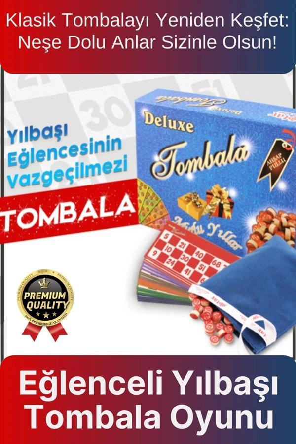 Özel Üretim Zeka Geliştirici Eğlenceli Etkinlik Aile Parti Yeni Yıl Yılbaşı Deluxe Tombala Oyunu - Image 1