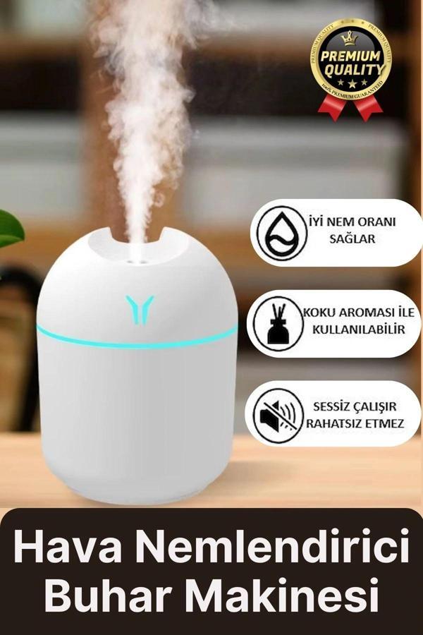Premium Lüks Kuru Havayı Azaltan Ev Ofis Işıklı Aromaterapi Deneyimi Oda Nemlendirici Buhar Makinesi - Image 1