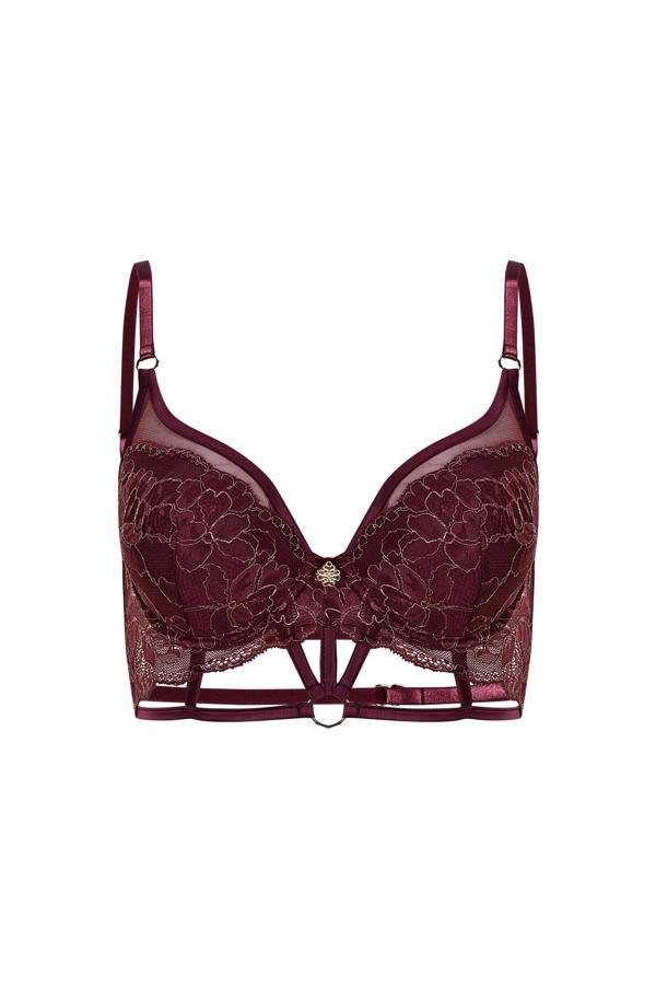 Karlotta Bordo Dantelli Push Up Sütyen - Image 1