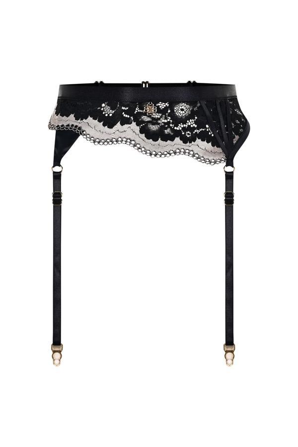 Sensure Siyah Dantelli Jartiyer - Image 1