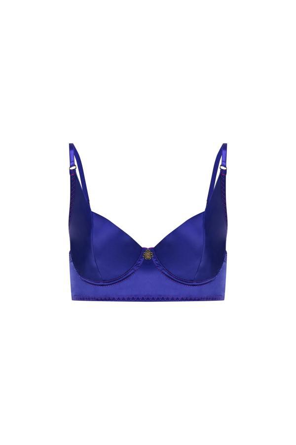 Addria Saks Mavisi Saten Balconette Sütyen - Image 1