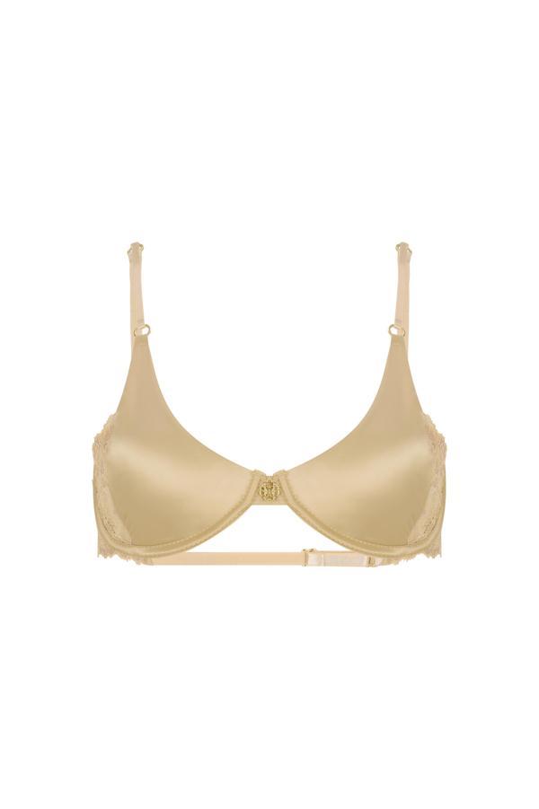 Le Passe Ten Dantel Detaylı Saten Balconette - Image 1