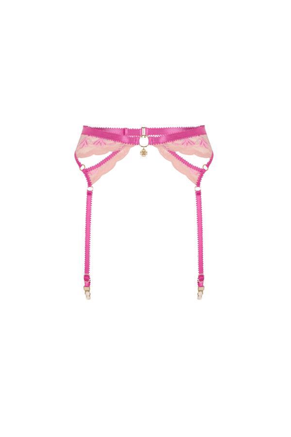 Fleur Pembe Dantelli Jartiyer - Image 1